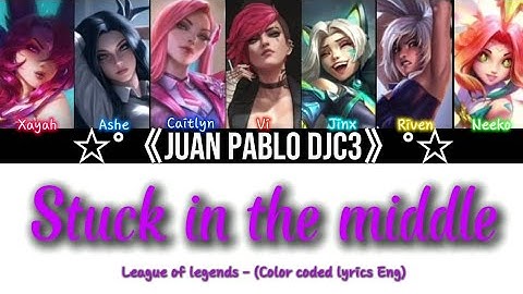 League of legends - Stuck in the middle by BABYMONSTER (OT7), (Color coded lyrics Eng)