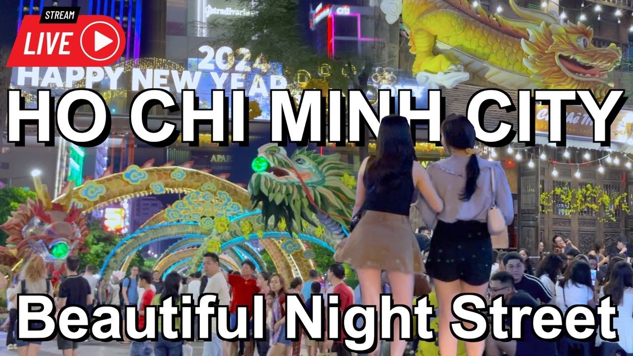 Ho Chi Minh City Vietnam at Night 🇻🇳 Saigon 2024 - YouTube