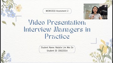 Natalie MGW1010 A2: Interview Managers in Practice