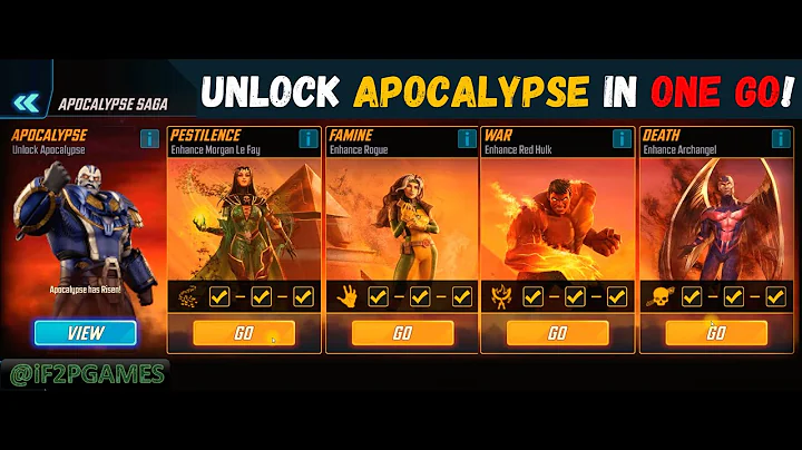 New player's guide to unlocking Apocalypse in one go - Marvel Strike Force #marvelstrikeforce