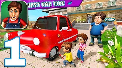 Scary Dad At Home : Naughty Siblings Pranks Full Gameplay Walkthrough || Level 1 to 5 ||