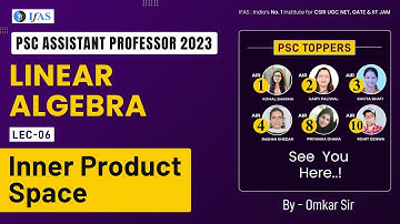 RPSC 2023 Inner Product Space in Linear Algebra