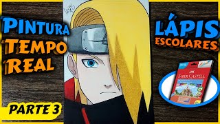 COLORINDO EM TEMPO REAL  - DEIDARA ? PARTE 3 ✅