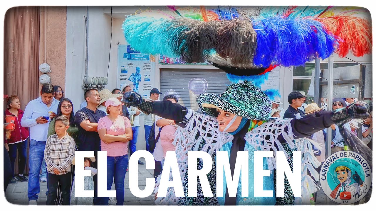 Domingo de Carnaval en Papalotla (Tlaxcala, México). Barrio de EL CARMEN (completo).