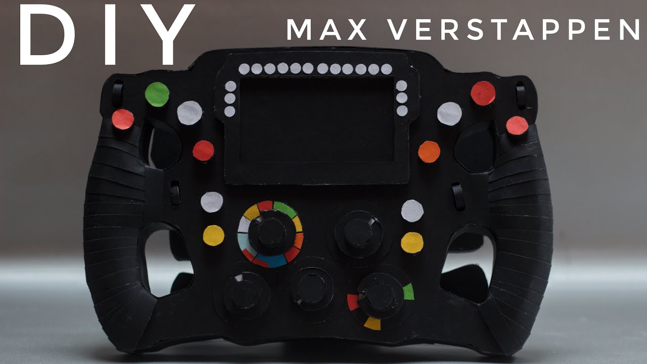 How To Make A Red Bull Rb16b Steering Wheel From Cardboard Diy Max Verstappen Youtube