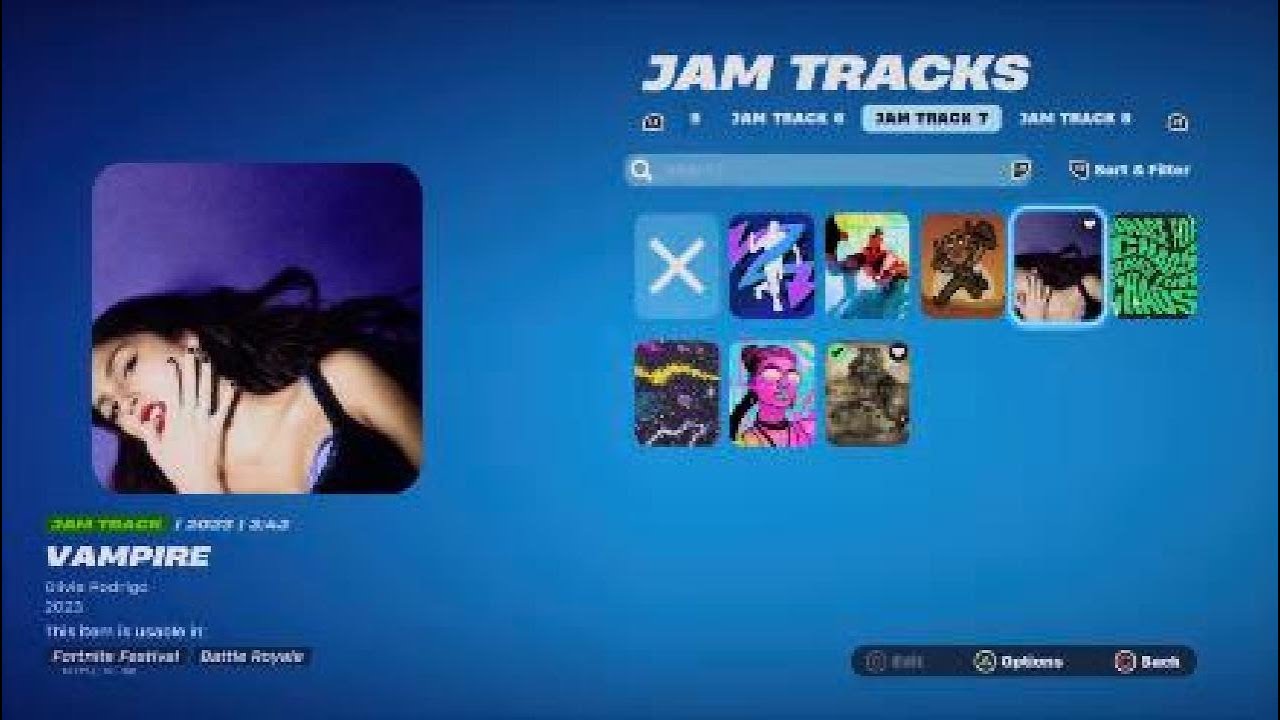 NEW JAM TRACKS (VAMPIRE, THUNDER, AND COUNTING STARS) #fortnite