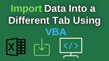 Import Data Into a Different Tab Using VBA