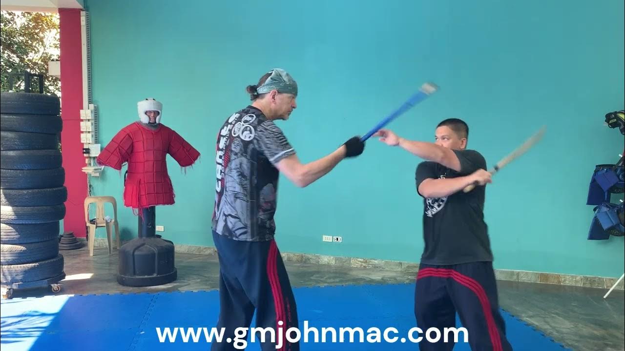 Single stick eskrima drills of angle 1 angle 3 and angle 6 YouTube