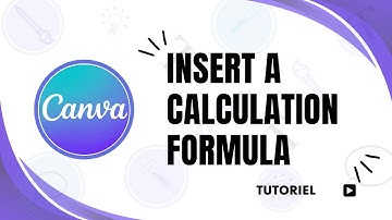 How to insert a calculation formula in Canva