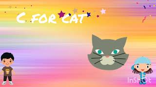 C for Cat 🐱 | ABC Learning for Kids #shorts