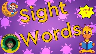 Learn Sight Words || Pop out words flashcard style || Level 2 || High Frequency Words