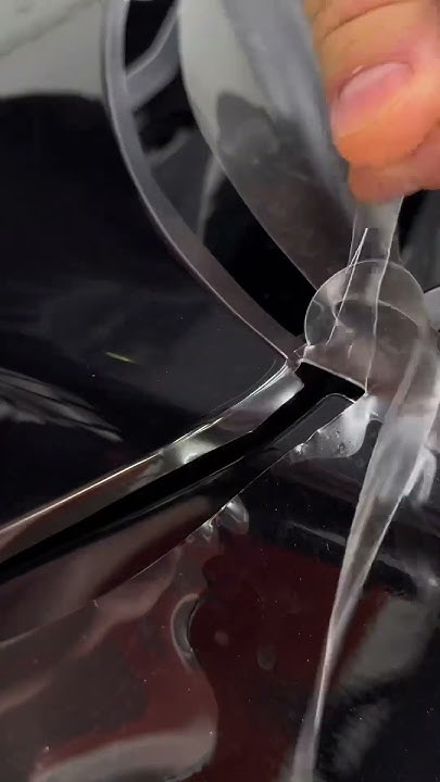 LiXiang L6 уголок капота, защитная полиуретановая пленка - YouTube