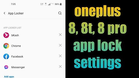 oneplus 8, 8t, 8 pro app lock settings |  how to set app lock on oneplus 8, 8t, 8 pro