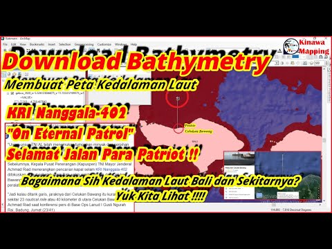 Download Data Batimetri & Buat Peta Kedalaman Laut || Download Bathymetry & Create Ocean Depth Map