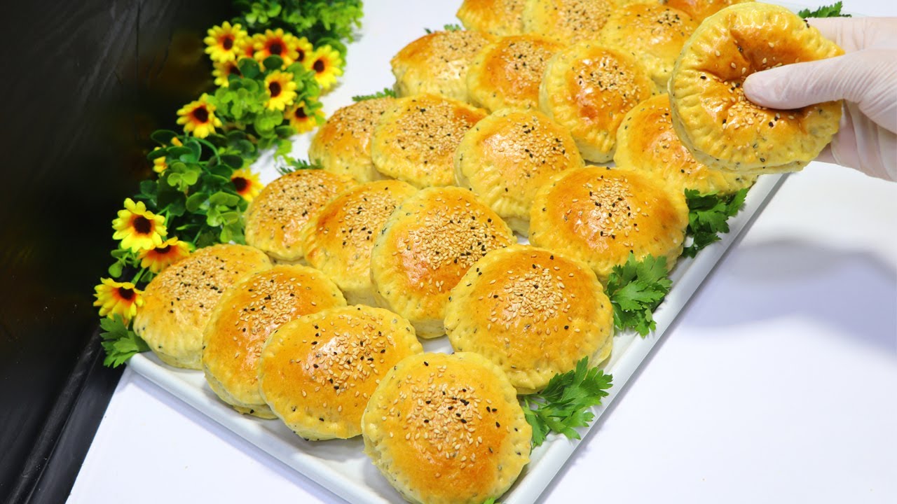 فطائر بالجبنة لاشهى فطور يومي بعجينة طرية خفيفة كالقطن معجنات او مخبوزات بالجبنة مع رباح محمد