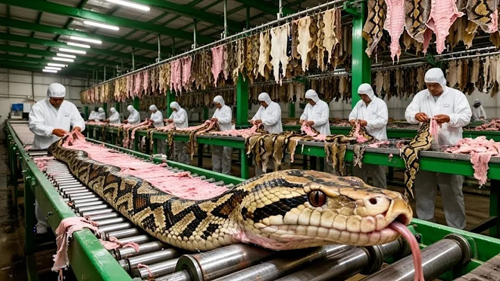 Inside the Python-Leather Factory: From Snake Skin to Luxury Jacket (Full Process)