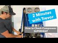 Checking compressor superheat