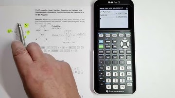 Population Mean, Standard Deviation & Variance on a Hypergeometric Prob. Dist. with a TI 84 Plus CE