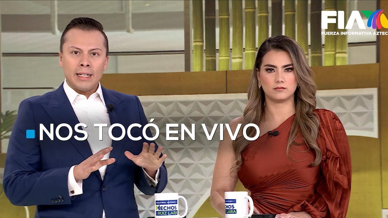 ASÍ SE VIVIÓ EL SISMO en  los estudios de Azteca Noticias al sur de la CDMX