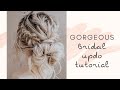 GORGEOUS bridal updo| BIG & textured| Step by Step| tutorial