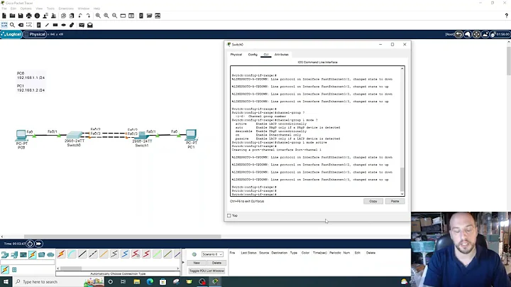 Configure an EtherChannel using Cisco Packet Tracer | IPvChris