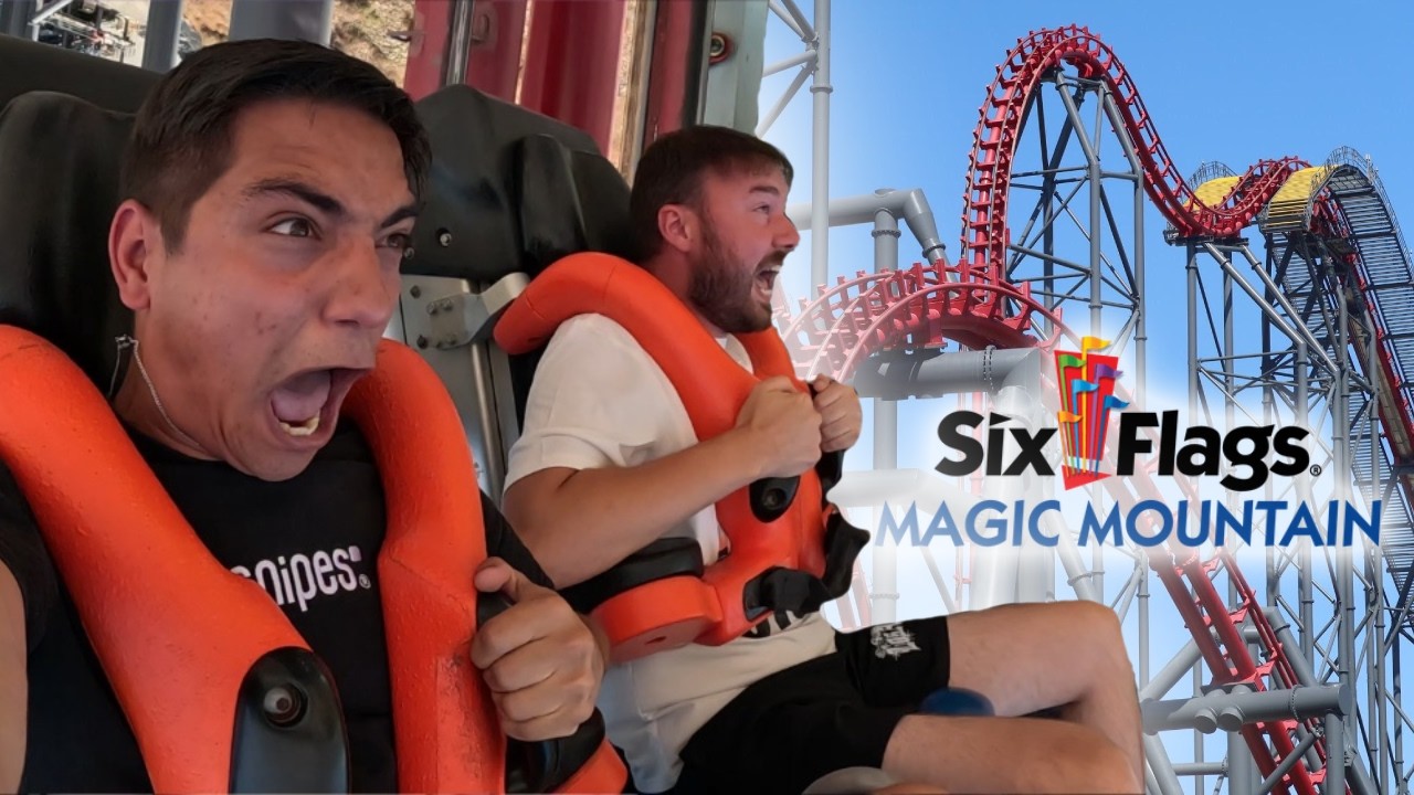 SIX FLAGS MAGIC MOUNTAIN VLOG - PRETPARK MET MEESTE ACHTBANEN TER WERELD | X2 NIEUWE NUMMER 1? 🤯🎢
