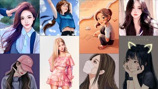 😍Cartoon girl dpz|🌈 beautiful profile dpz| dp photo for girl| BTS| cute girl dp pic anime dp, Ifv