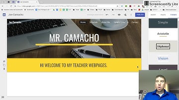 Teacher Websites New Google Sites Part 2