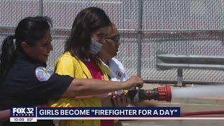 'Firefighter for a Day': CFD female team shows young girls the ropes at academy