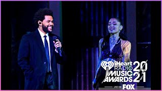 The Weeknd : Save your Tears Live Performance iHeartRadio Music #Shorts #YoutubeShorts #ArianaGrande