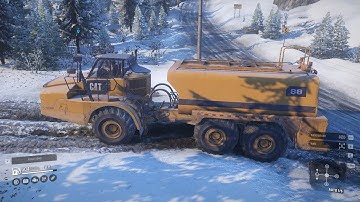 SnowRunner - Caterpillar 745C Test Drive Gameplay