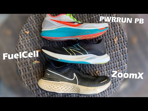 Super Foam Shoe Showdown ZoomX vs FuelCell vs Pwrrun PB
