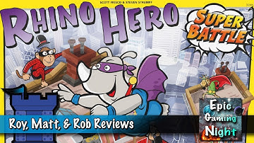 Rhino Hero Super Battle Review - with Roy, Matt, & Rob