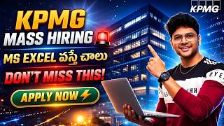 🔥breaking News: Kpmg కొత్త ఉద్యోగాలు | Kpmg Recruitment 2026 | Latest Jobs In Telugu