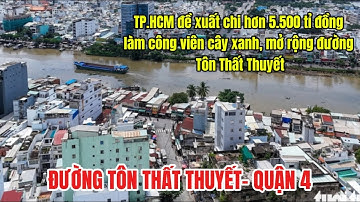 Cận cảnh  đường Tôn Thất Thuyết  sắp mở rộng và công viên ven Kênh Tẻ- Đâu Đó Sai Gon