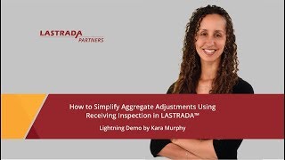 Famous How to Simplify Aggregate Adjustments Using Receiving Inspection in LASTRADA™ Wealth