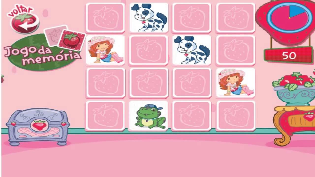 JOGO DE MEMÓRIA DA MORANGUINHO - Strawberry MEMORY GAME - YouTube