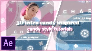 Candy style 3D intro card tutorial ( ib : johnnve_ )