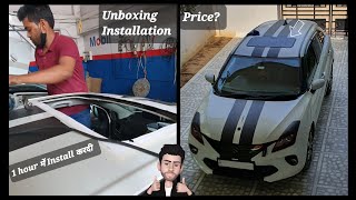 AFTERMARKET SUNROOF INSTALLED IN MY BALENO | WEBASTO SUNROOF !!!