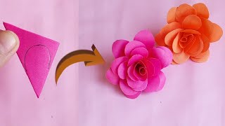 How to make Jisoo's Flower 🌸 | Paper flower step by step ✨.