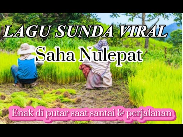 LAGU SUNDA VIRAL SAHA NU LEPAT. Lagu sunda terpopuler yang banyak di putar setiap hari class=