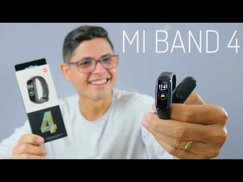 em mãos XIAOMI MI BAND 4, com TELA AMOLED e CONTROLADOR de MÚSICAS ficou bem LEGAL!