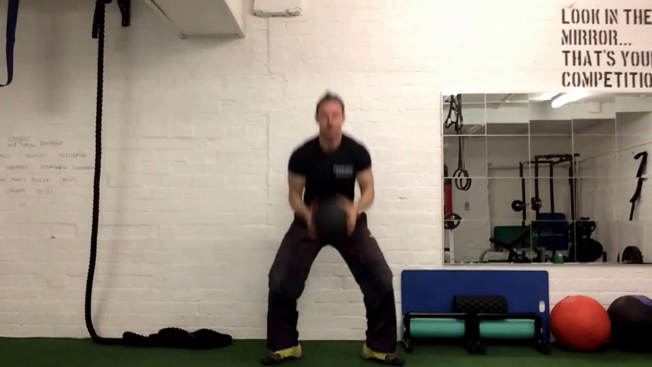 Med ball slam (front view) YouTube