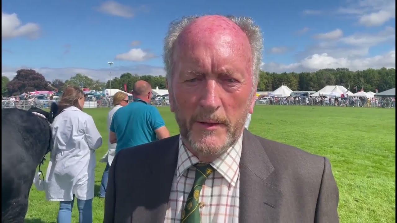 The champions of champions judge, Peter Alexander, Blairgowrie, at the Border Union Show