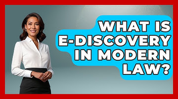 What Is E-Discovery In Modern Law? - You Cant Make This Law Up