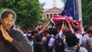 Flag protected by UNC frat bros