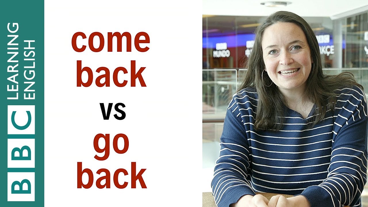 practise driving test Come back vs Go back - English In A Minute