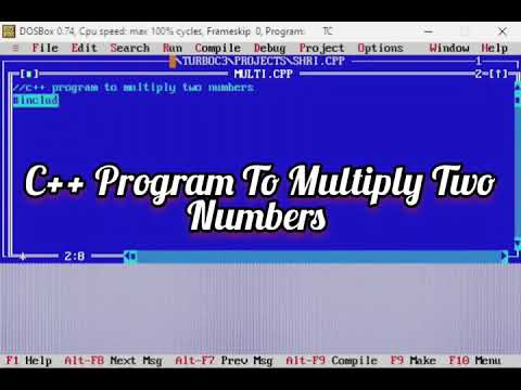 C++ Program to Multiply two Numbers | #Shorts - YouTube