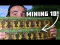 Mining 10 Minecraft Mining Kits! (1/48 have a Gold Plated Creeper!)