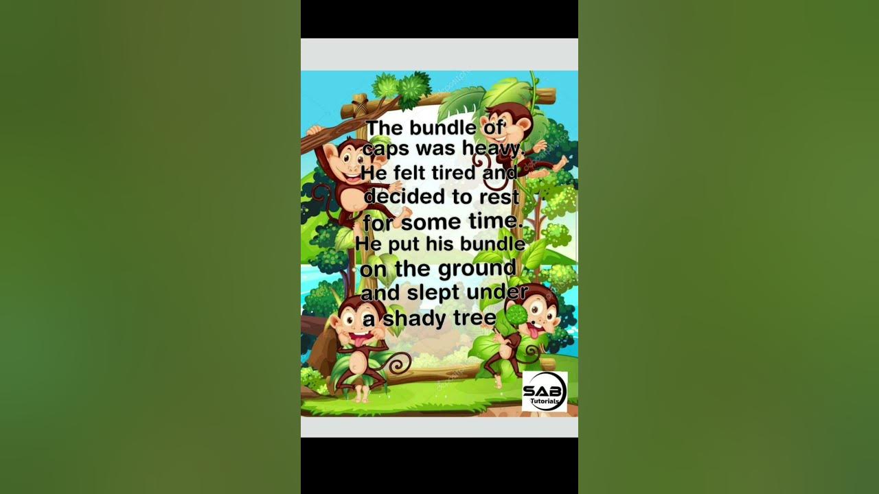 the-cap-seller-and-the-monkeys-short-story-english-story-english